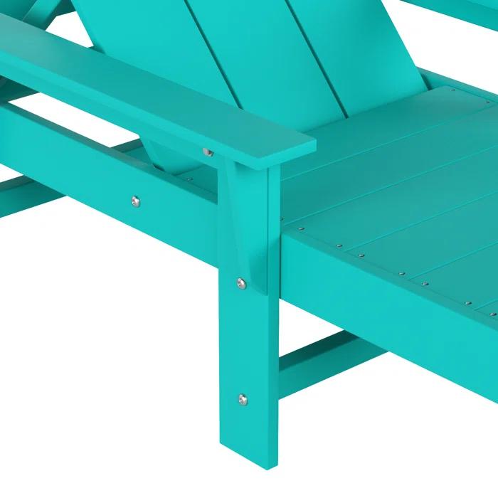 Highland Dunes Arellanes 77.6" Long Outdoor All-Weather Poly Reclining Single Chaise