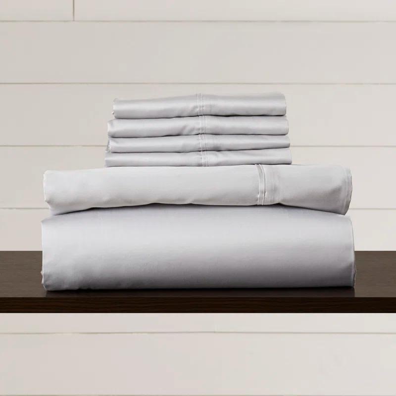 Tribeca Living 600 Thread Count 100% Cotton Extra Deep Pocket Sheet Set