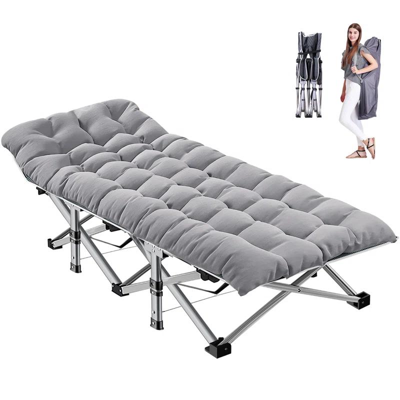 ShangQuan WuLiu Portable Folding Bed, Rollaway Guest Bed Sleeping Cot with Pearl Mattress, Heavy Duty Outdoor Camping Cot