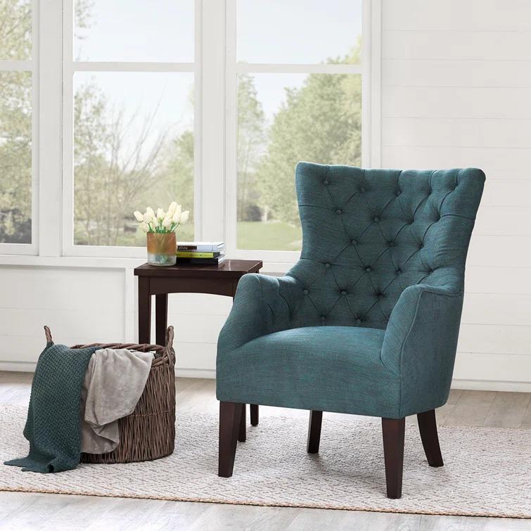 Tufted Wingback Accent Chair