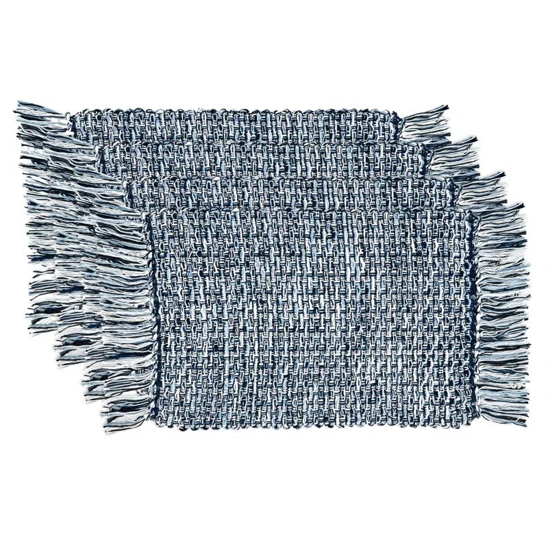 Saro Indie Collection Cotton Rectangle Placemat (Set of 4)