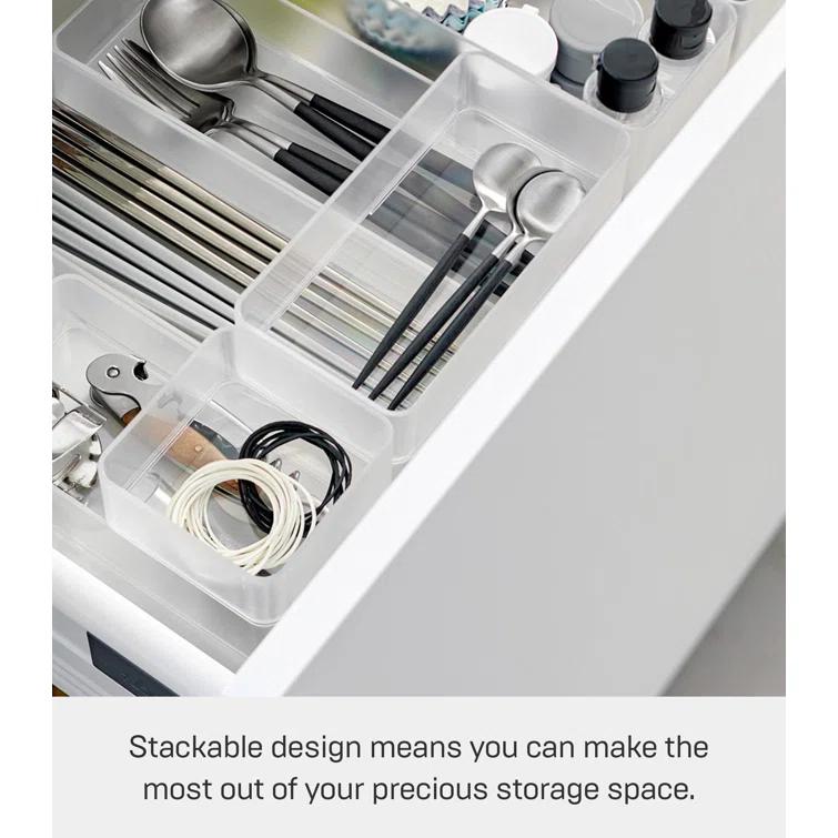 Yamazaki Home Yamazaki Home Stackable Organizers [Set Of 2] - Four Sizes, Deep