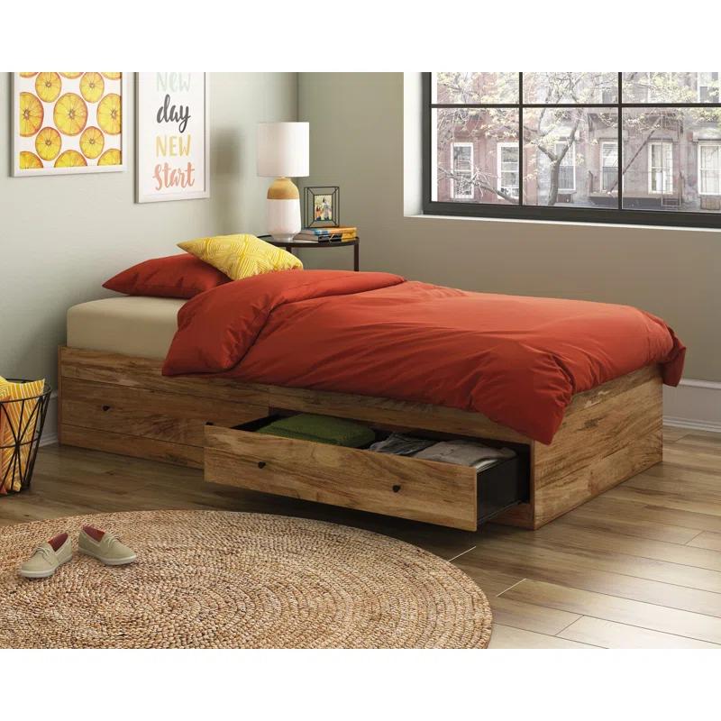 Crafters and Weavers Twin 2 Drawer Platform Bed by Sauder
