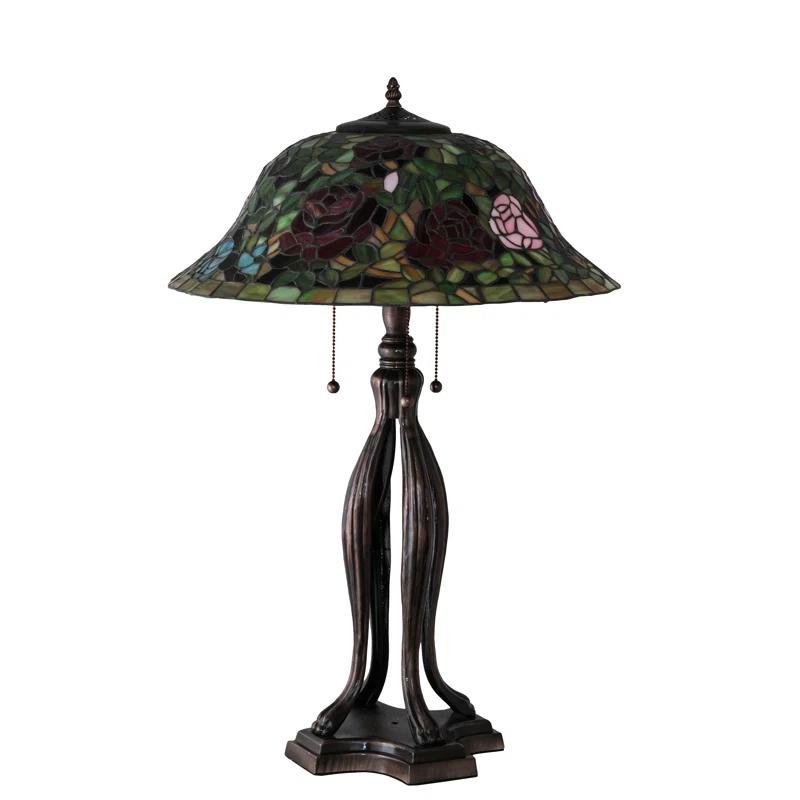 Meyda Lighting Meyda Tiffany & Stained Glass Metal Table Lamp