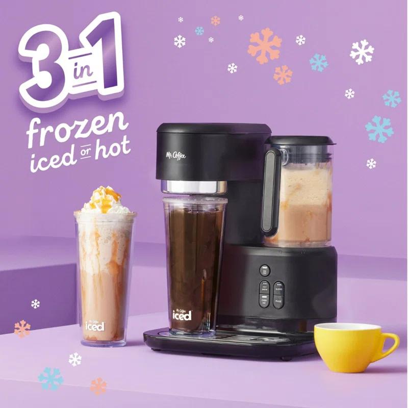 Mr. Coffee 2149282 Mr. Coffee Single-Serve Iced And Hot Coffee Maker And Blender With 2 Tumblers