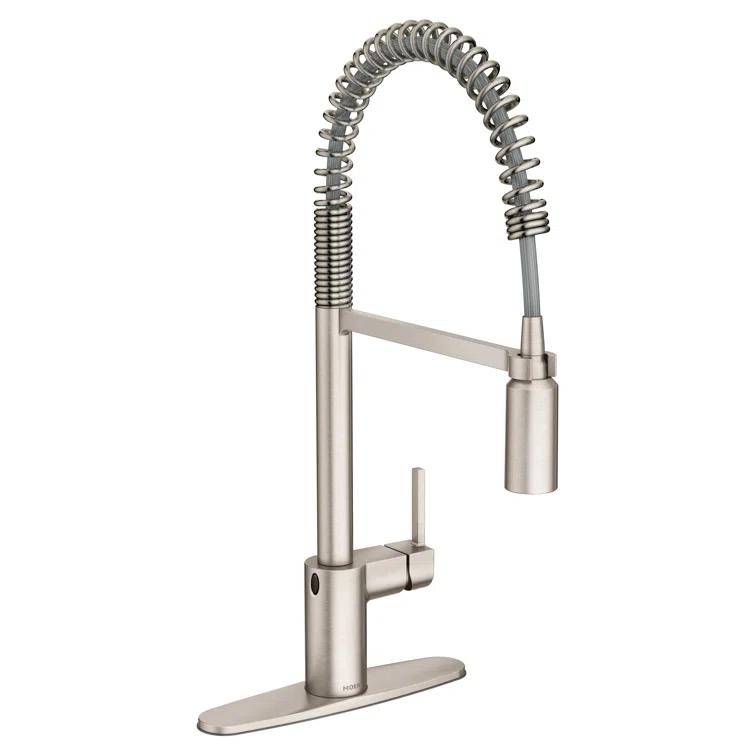 Moen Align MotionSense Wave Single Handle Spring Pulldown Kitchen Faucet with Power Clean Technology