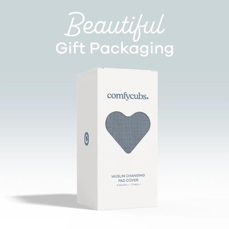 Comfy Cubs Comfy Cubs Muslin Fitted Changing Pad Cover, Changing Pad Sheets