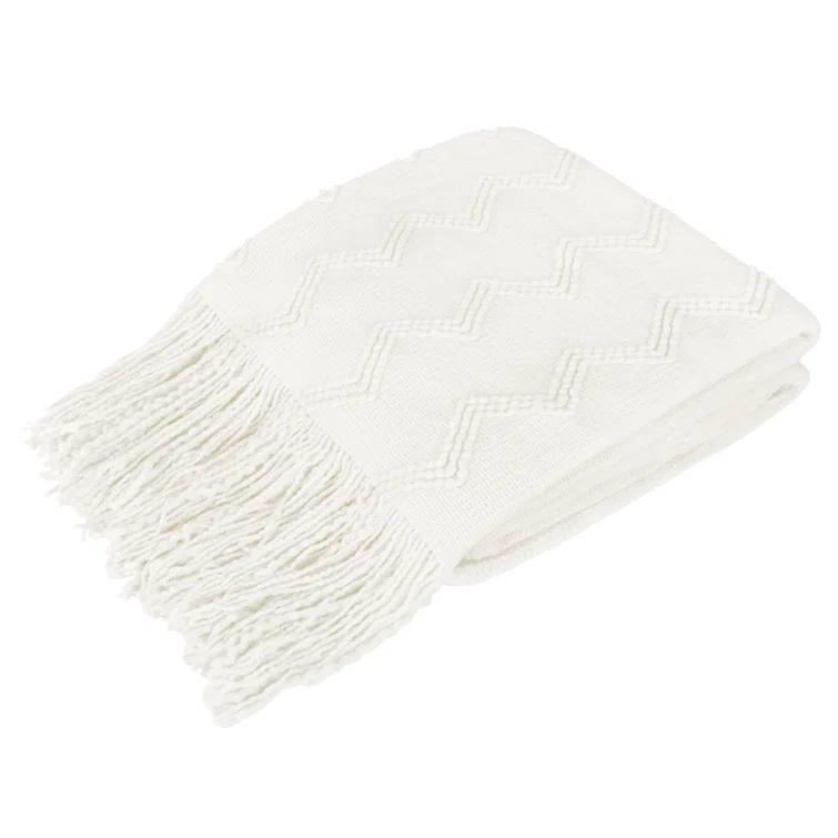 Pavilia Soft Knitted Throw Blanket for Couch, Light Pink, 50x60 & Reviews | Wayfair