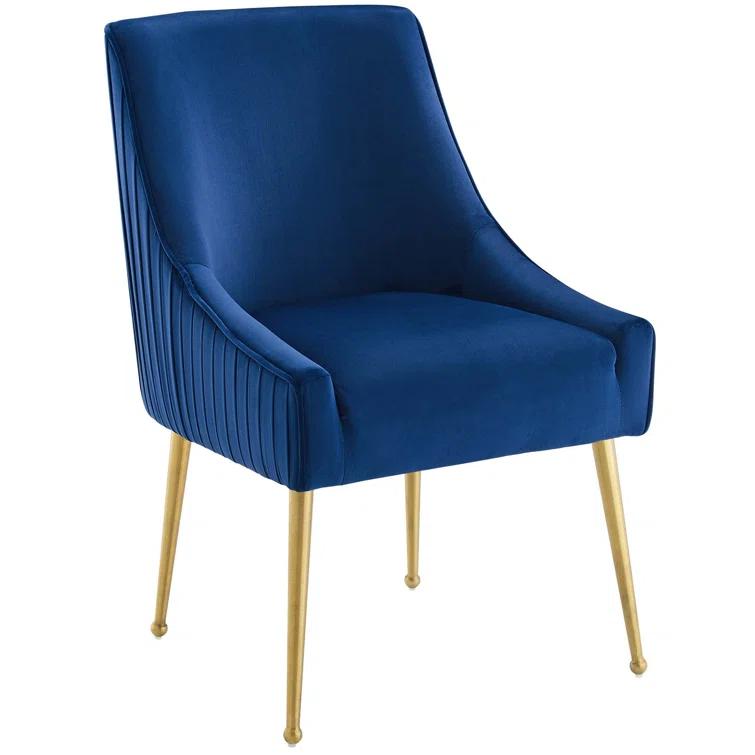 Modway Discern Pleated Back Upholstered Performance Velvet Dining Chair by Modway