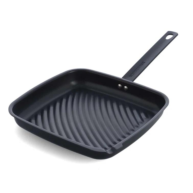 Merten and Storck Merten & Storck Pre-Seasoned Carbon Steel Square Grill Pan