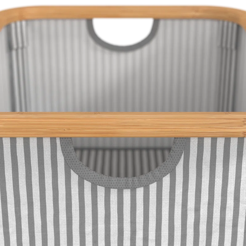 ClosetMaid Bamboo Frame Fabric Laundry Storage Bins, 2-Pack