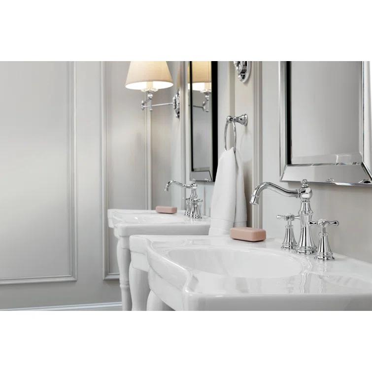 Moen Moen Weymouth Two-Handle Widespread Bathroom Faucet Trim Kit, Valve Required TS42108