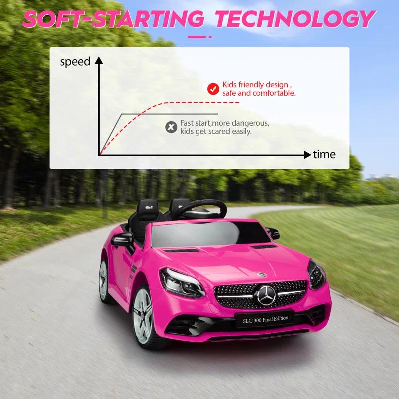 Aosom Aosom 12V Electric Car for Kids Ride On Toy Battery Powered Toddler Electric Vehicles Big Wheels for Girls to Drive