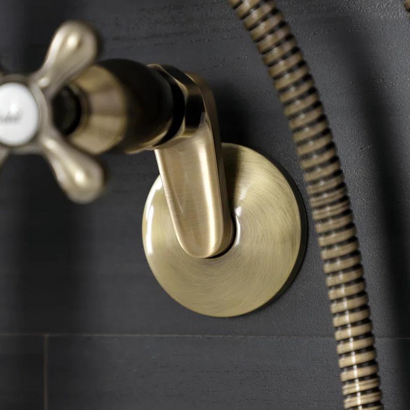 Kingston Brass Kingston Two-Handle Clawfoot Tub Faucet with Hand Shower