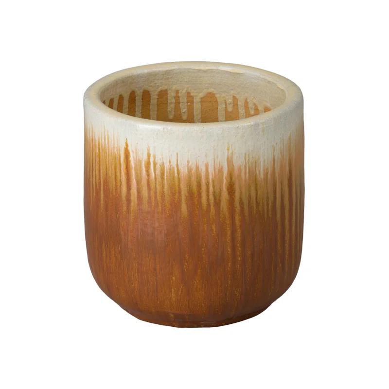 BARREL PLANTER, AMBER