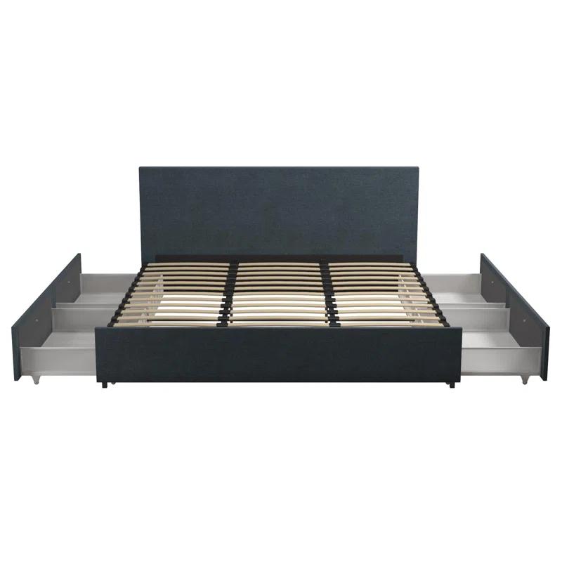 Kelly Upholstered Unfinished Platform Storage Bed