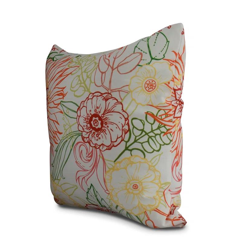 e by design Floral Reversible Throw Pillow