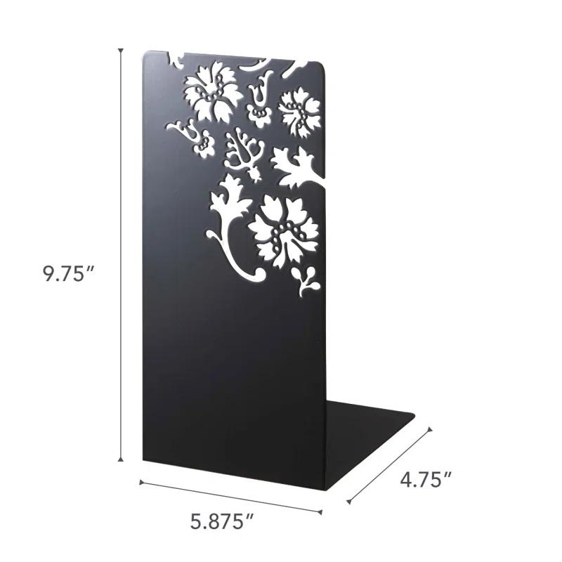Yamazaki Home Yamazaki Home Kirie L-Shaped Book End, Large, Steel, Large, No Assembly Req. (Set of 2)