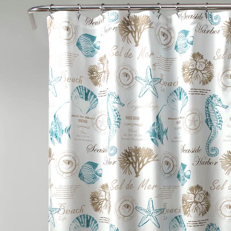Lush Decor Harbor Life Shower Curtain