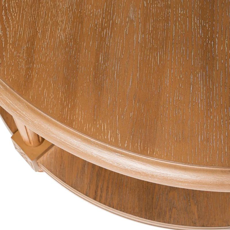 Maven Lane Pullman Round Wooden Coffee Table