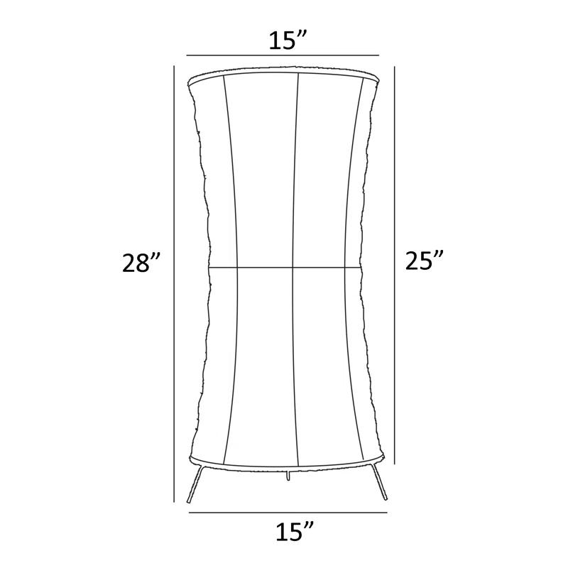 Longshore Tides Patro 28'' Battery Powered Integrated LED Outdoor Table Lamp