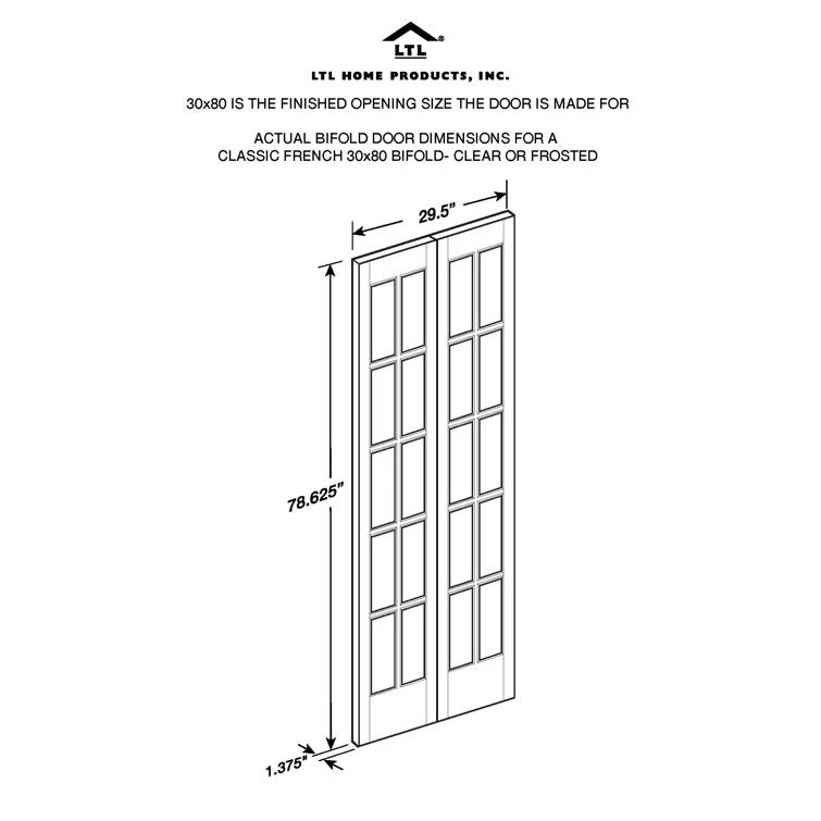 LTL Home Products Pinecroft Classic French Style Bifold Door