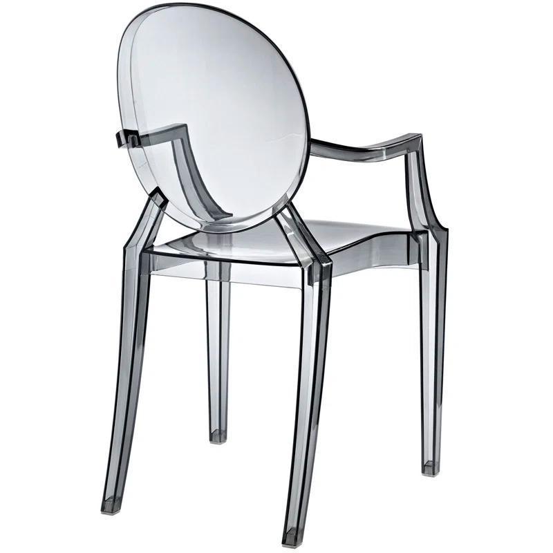 Plata Import Casper Dining Armchair in Smoke
