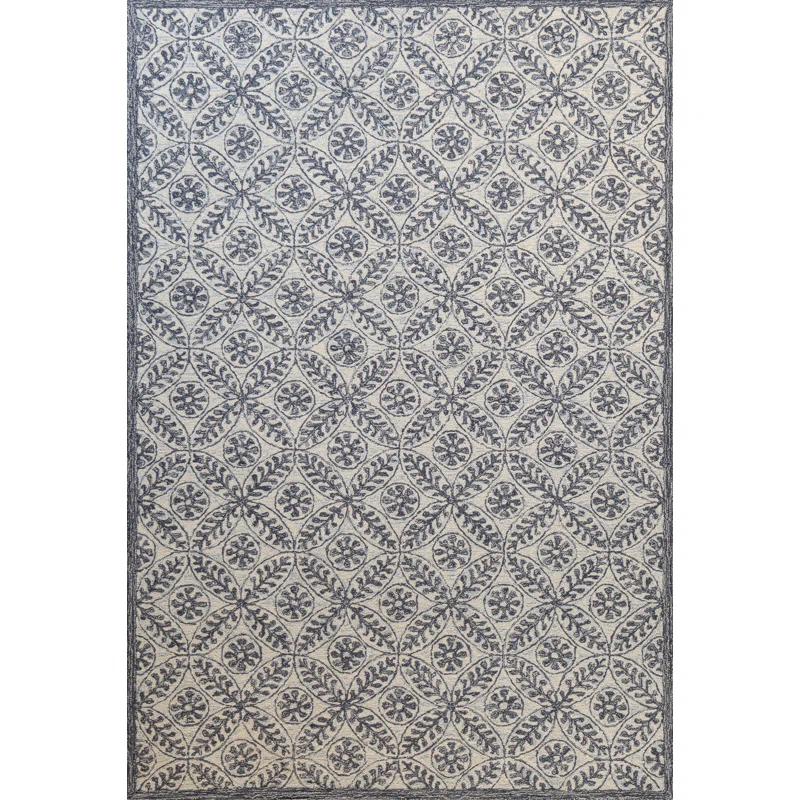 Bashian Rugs Valencia Hand Tufted Wool Geometric Indoor Rug