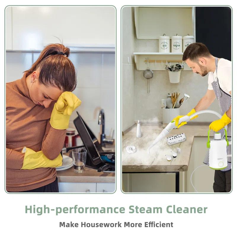 Costway ES10095US-LS Costway Bagless Steam Cleaner & Steam Mop