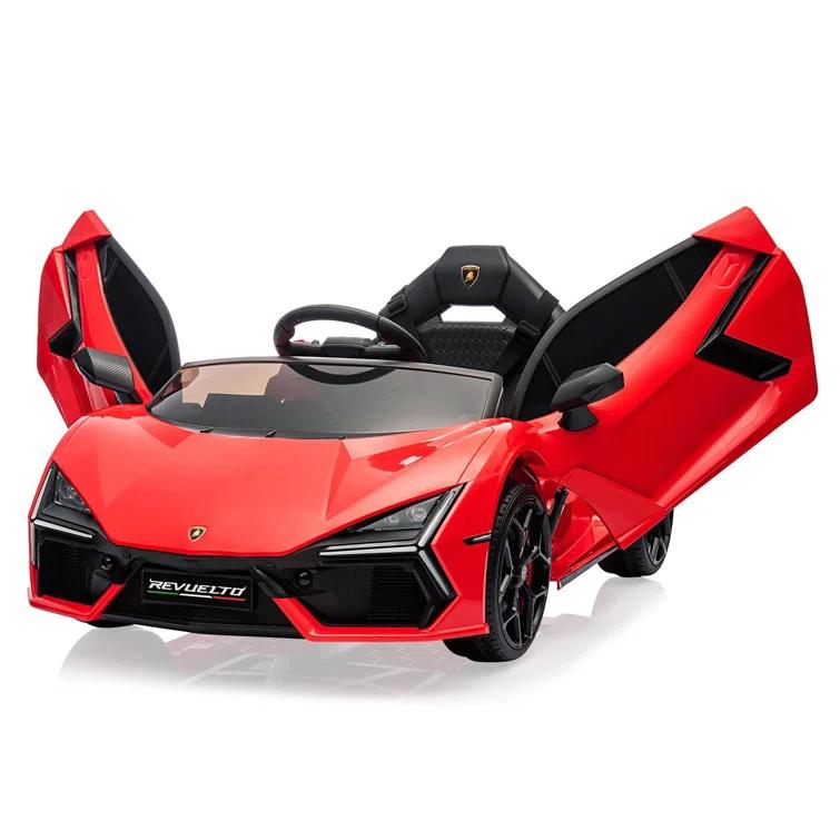 Hetoy 12V Kids Ride On Car, Licensed Lamborghini Revuelto Electric Car For Kids