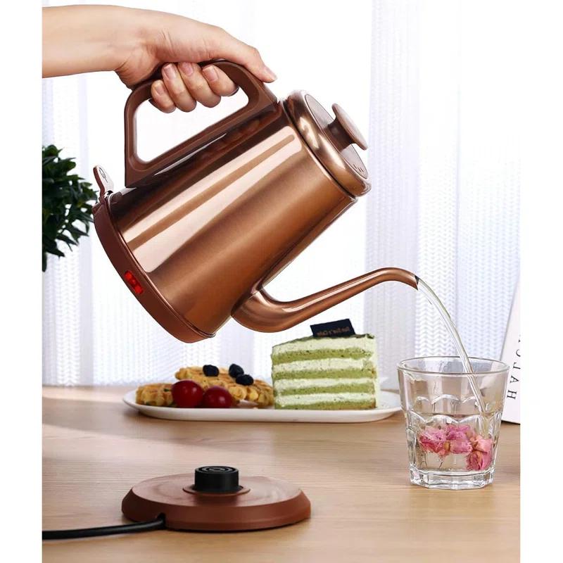 Zolosh Gooseneck Electric Kettle with Thermometer 1L