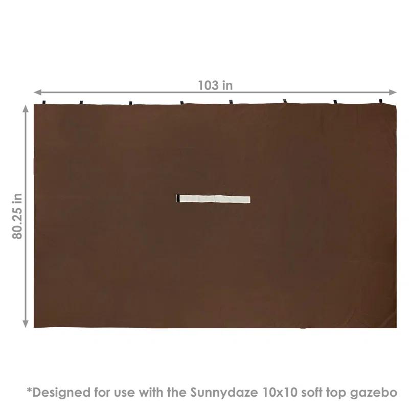 Arlmont & Co. Solomon Arlmont & Co. Fabric Side Wall for Gazebo (Set of 4)