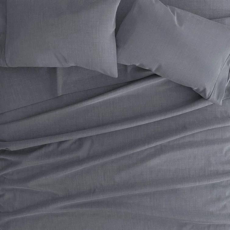 Linen Bamboo-Blend Breathable Luxury Bed Sheet Set