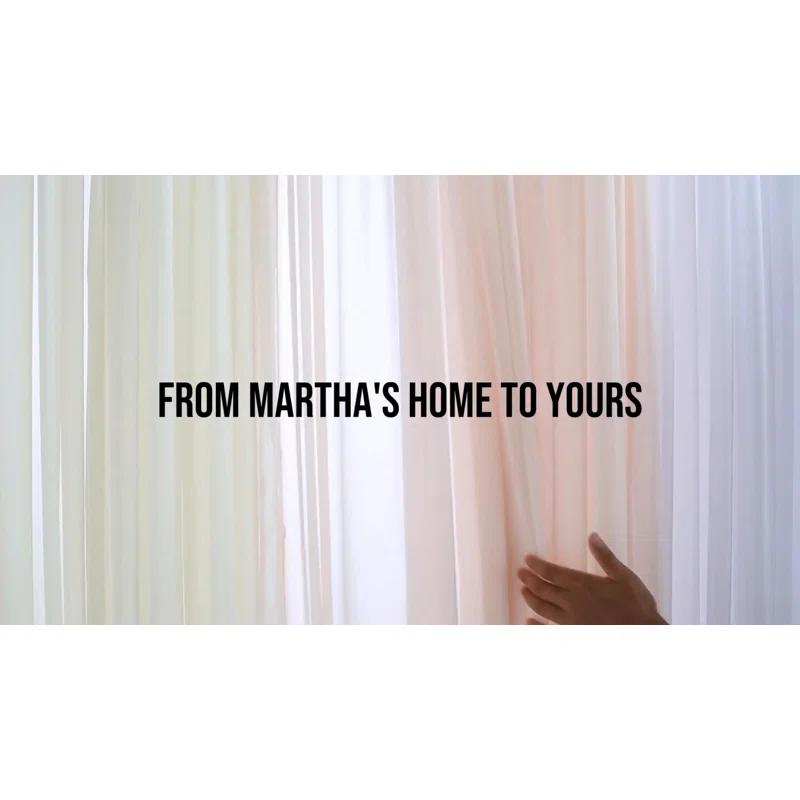 Martha Stewart Linen Tailored 60" Kitchen Curtain