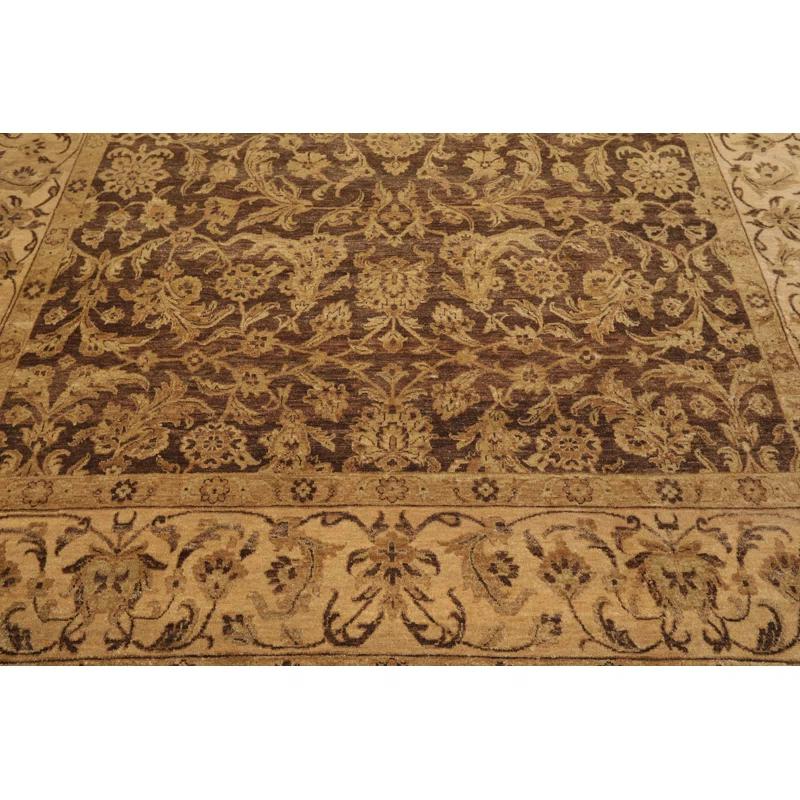 Orysia One-of-a-Kind Rectangle:8'7''x12' Wool Area Rug in Brown