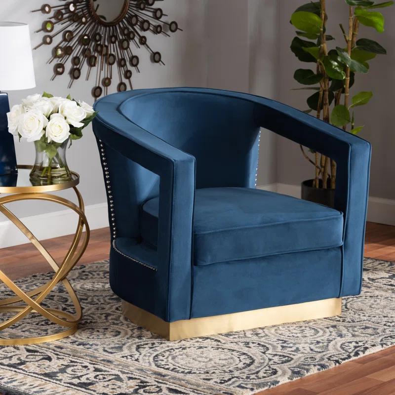 Rosdorf Park DelRe Velvet Armchair