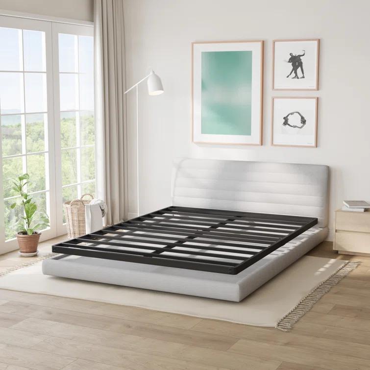 Alwyn Home Bercht 2" Low Profile Metal Box Spring Bunkie Board, Thin Bed Slat Replacement(No legs)