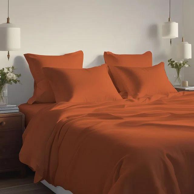 Hotel Luxurious Bamboo Blend 6-Piece Bed Sheet Set 2000 Series - 45 Colors