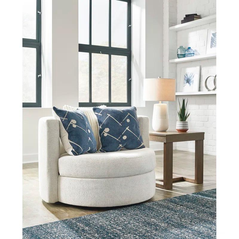 Ebern Designs Wydmondham Upholstered Swivel Accent Chair