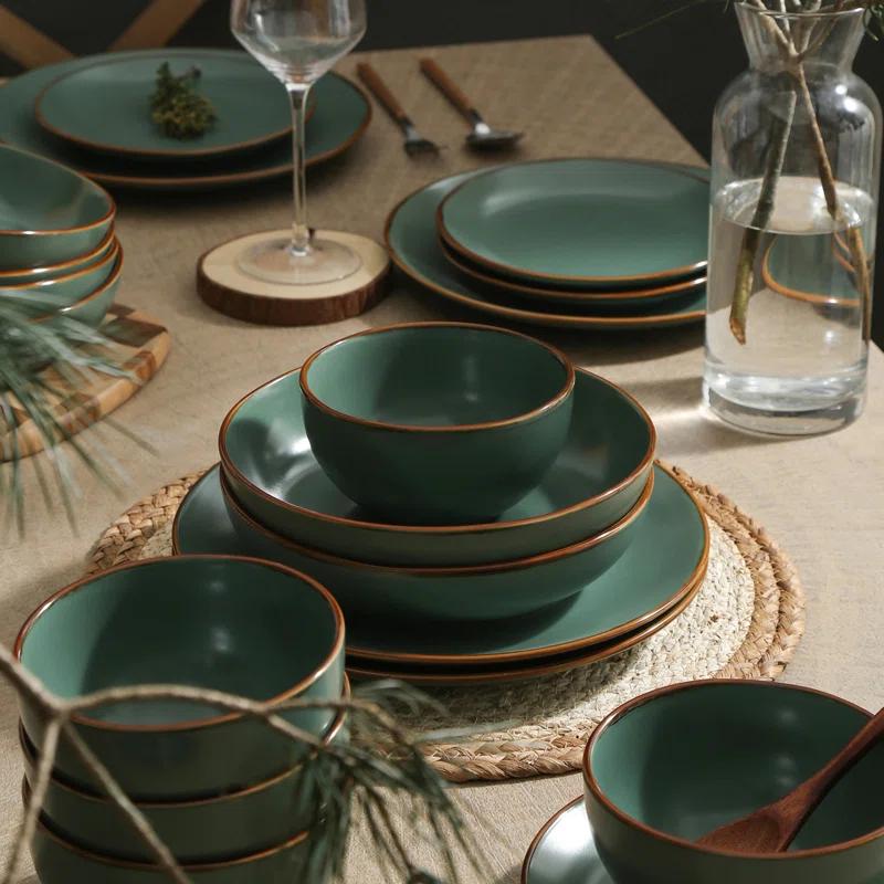 Brasa 32-Piece Dinnerware Set Stoneware