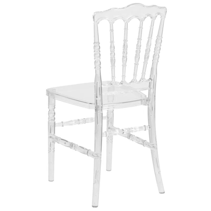 Flash Furniture Wintour Crystal Ice Napoleon Stacking Chair - Event Seating - Hospitality Seating (Set of 2)