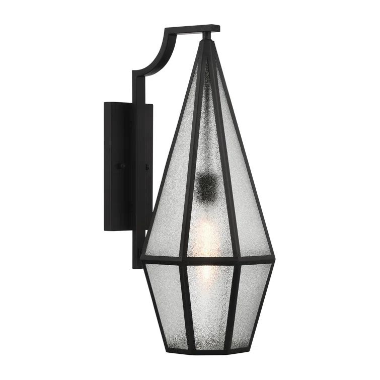 Savoy House Savoy House Peninsula 1-Light Outdoor Wall Lantern in Matte Black