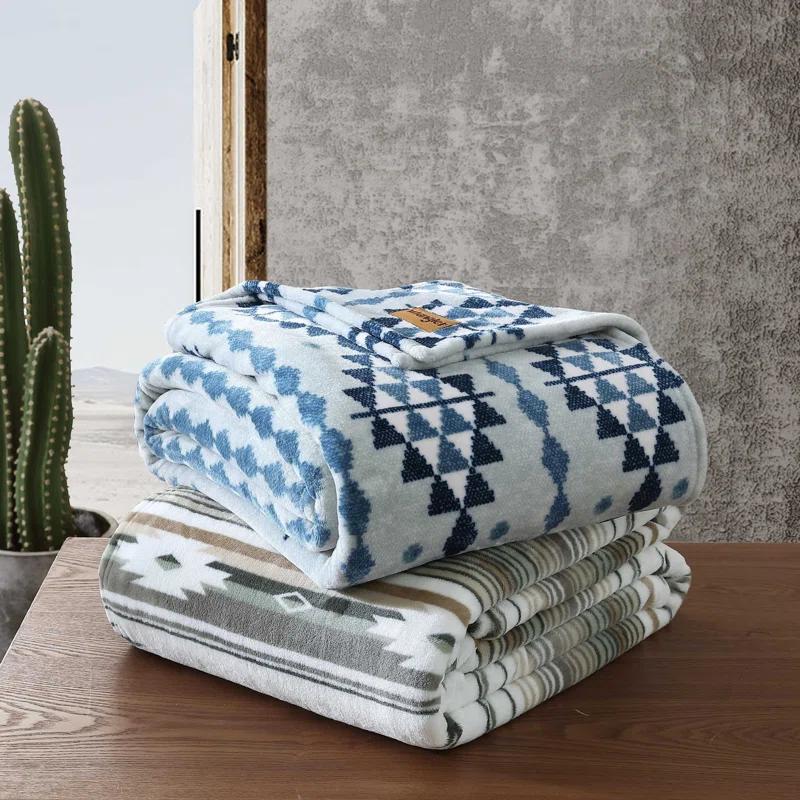 Wrangler Wrangler Printed Ultra Soft Plush Fleece Blanket