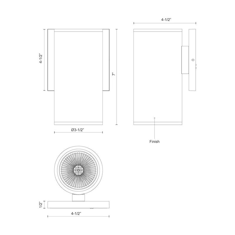 Kuzco Lighting Nordic Aluminum LED Wall Light