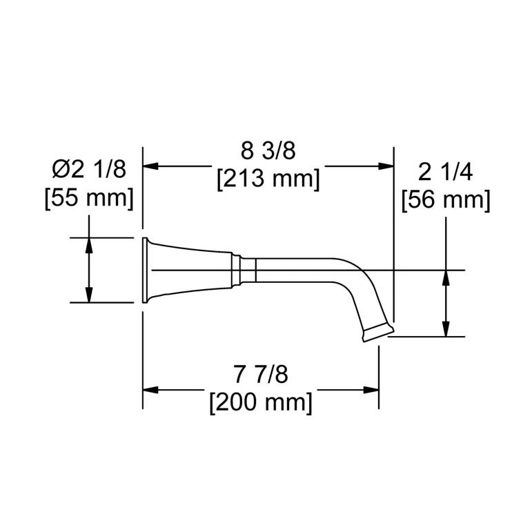 Riobel Momenti Wall Mount Lavatory Faucet MMSQ03JBN