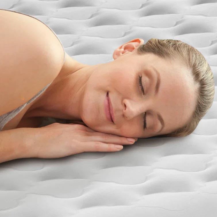 Intex Intex Dura-Beam Deluxe Ultra Plush Headboard Queen Mattress with Built-In Pump