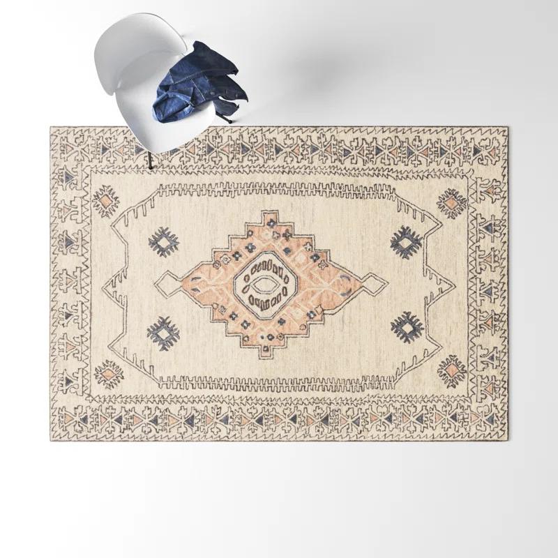 Moore Wool Beige/Ivory/Gray Rug