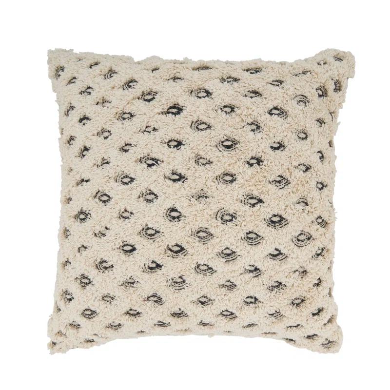 Saro Diamond Elegance Tufted Diamond Poly Filled Throw Pillow