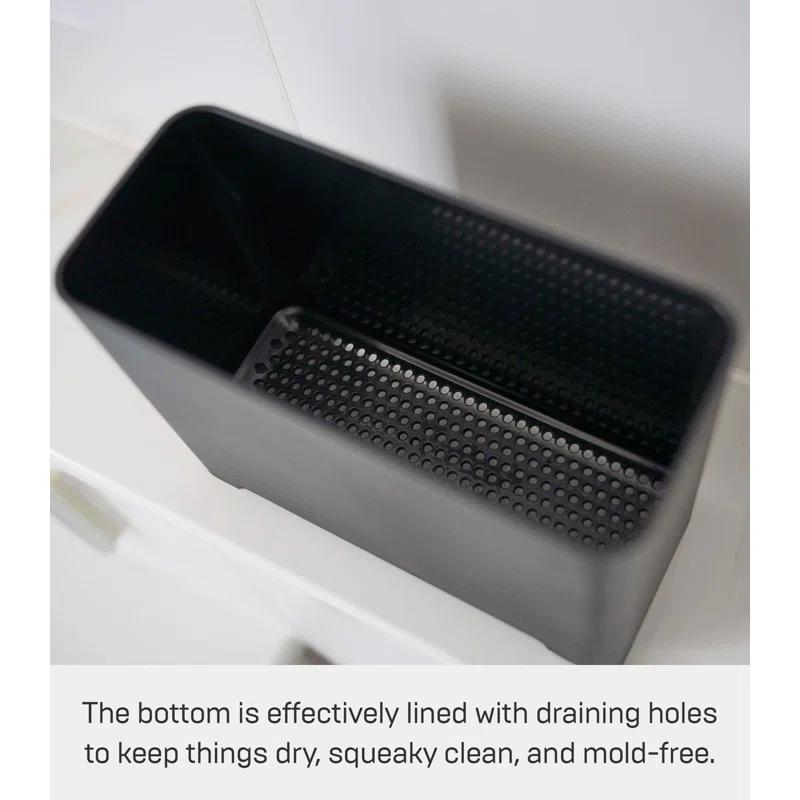 Yamazaki Home Self-Draining 0.55 Gallon Trash Can