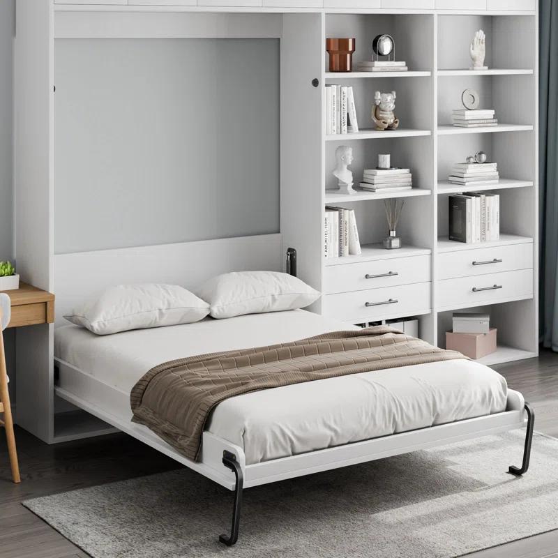 VEVOR Murphy Bed Kit Queen Size Vertical Deluxe DIY Wall Bed Hardware Folding